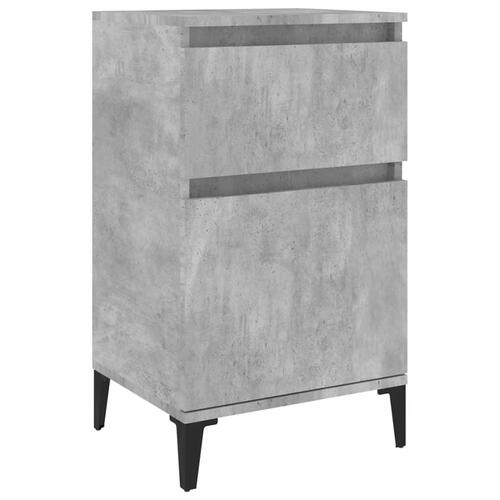 Sengebord 40x35x70 cm betongrå