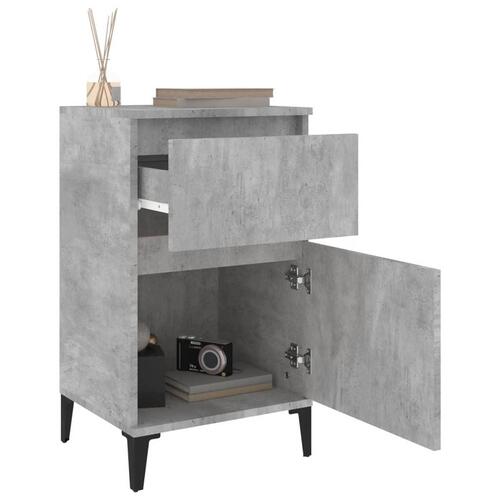 Sengebord 40x35x70 cm betongrå