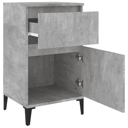 Sengebord 40x35x70 cm betongrå