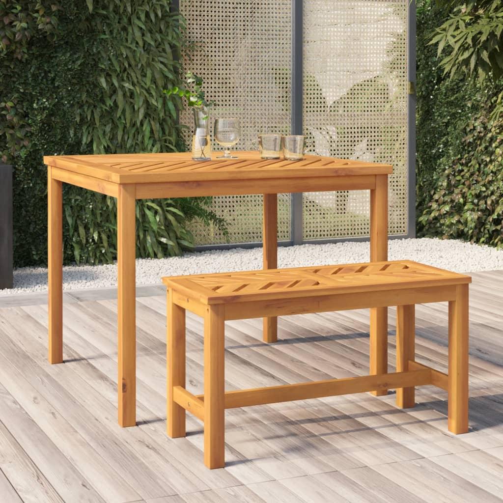Havebord 90x90x74 cm massivt akacietræ