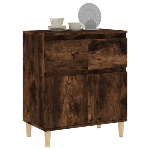 Skænk 60x35x70 cm konstrueret træ røget egetræsfarve