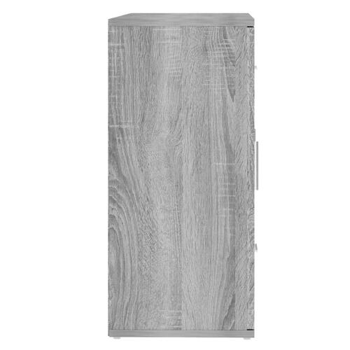 Skænk 91x29,5x65 cm konstrueret træ grå sonoma-eg