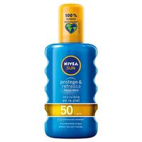 Solcreme spray PROTEGE & REFRESCA Nivea Spf 50 (200 ml) 50 (200 ml)