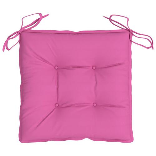 Stolehynder 4 stk. 50x50x7 cm oxfordstof pink