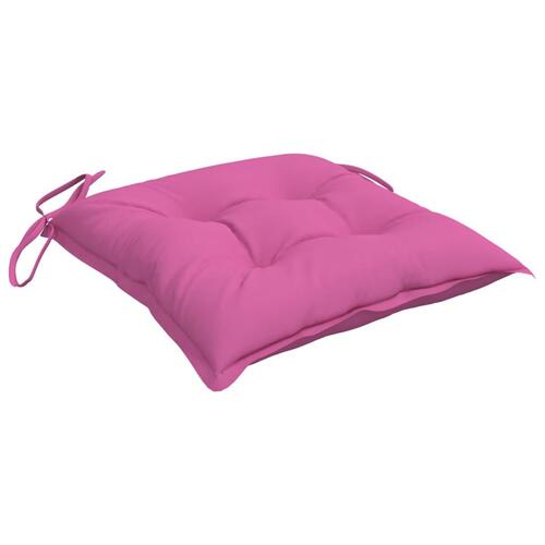 Stolehynder 4 stk. 50x50x7 cm oxfordstof pink