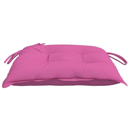 Stolehynder 4 stk. 50x50x7 cm oxfordstof pink