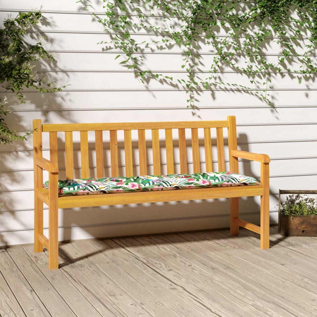 Hynde til havebænk 180x50x7 cm oxfordstof flerfarvet