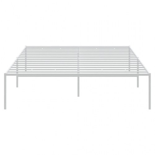 Sengeramme i metal 120 x 190 cm - hvid