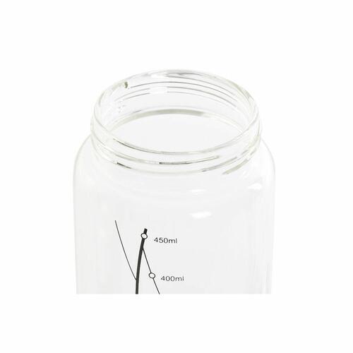 Flakon Sort Gennemsigtig Rustfrit stål Borosilikatglas 450 ml