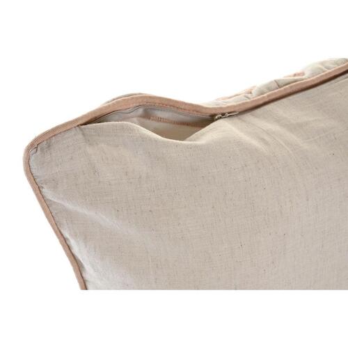 Pude 50 x 15 x 50 cm Beige Pink Aluminium Traditionel 50 x 1 x 50 cm