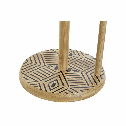 Køkkenrulleholder Sort Natur Bambus 16,5 x 16,5 x 35 cm