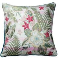 Pudebetræk 60 x 1 x 40 cm Pink Grøn Tropisk