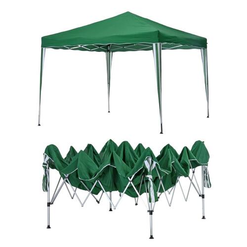 foldbar pavillon 3 x 3 m grøn