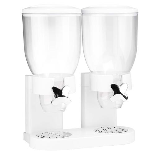 HI dobbelt morgenmadsdispenser 2 x 3,5 l hvid