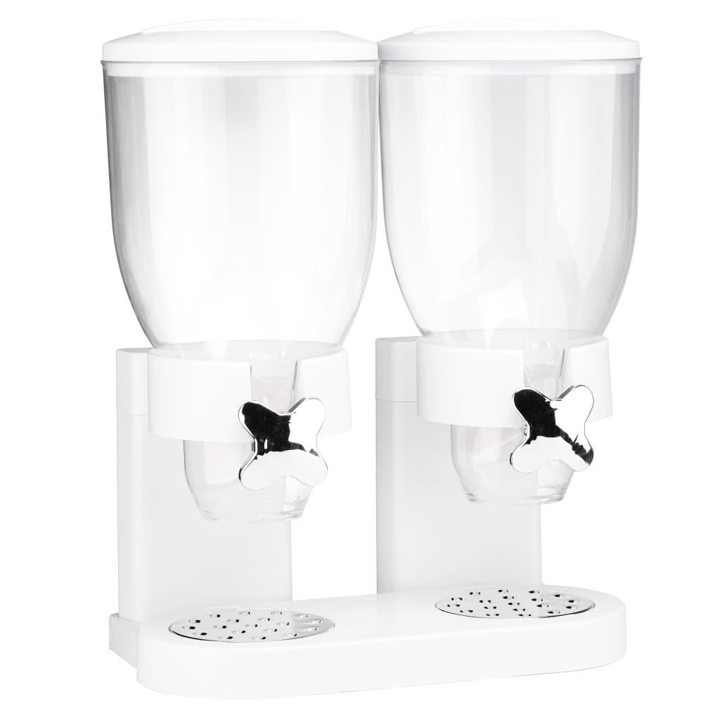 HI dobbelt morgenmadsdispenser 2 x 3,5 l hvid