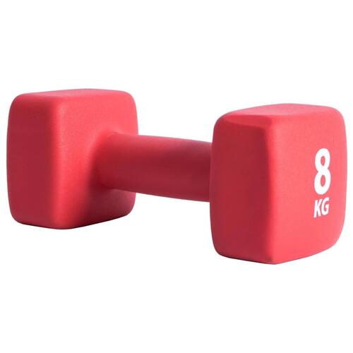 håndvægt 8 kg neopren rød