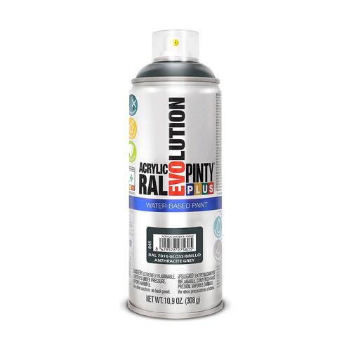 Spraymaling Pintyplus Evolution RAL 7016 Vandbaseret Antracit 400 ml