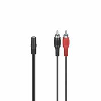 Audio Jack til 2 RCA-kabel Hama 00205186 Sort 10 cm