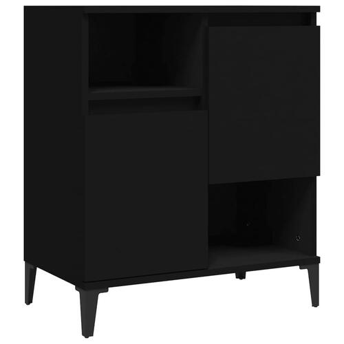 Skænk 60x35x70 cm konstrueret træ sort