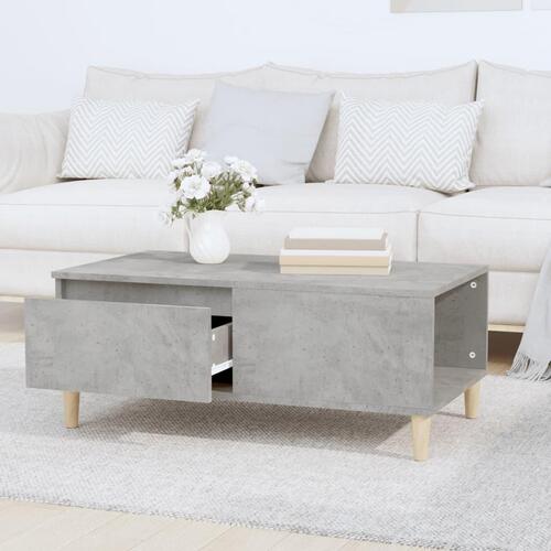 Sofabord 90x50x36,5 cm konstrueret træ betongrå