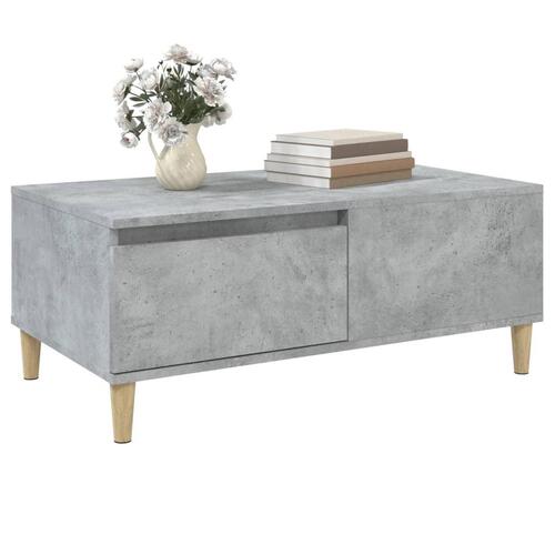 Sofabord 90x50x36,5 cm konstrueret træ betongrå