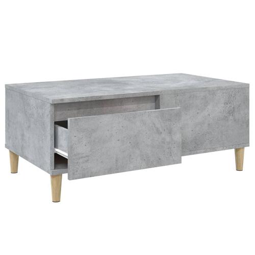 Sofabord 90x50x36,5 cm konstrueret træ betongrå
