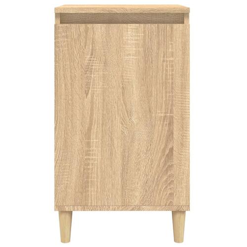 Sengeborde 2 stk. 40x35x70 cm konstrueret træ sonoma-eg