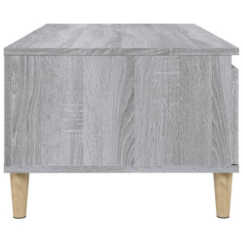 Sofabord 90x50x36,5 cm konstrueret træ grå sonoma-eg