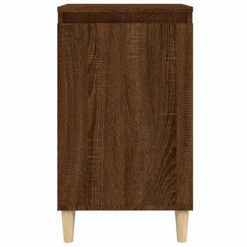 Sengeborde 2 stk. 40x35x70 cm konstrueret træ brun egetræsfarve