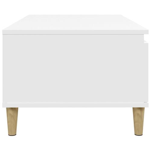Sofabord 90x50x36,5 cm konstrueret træ hvid