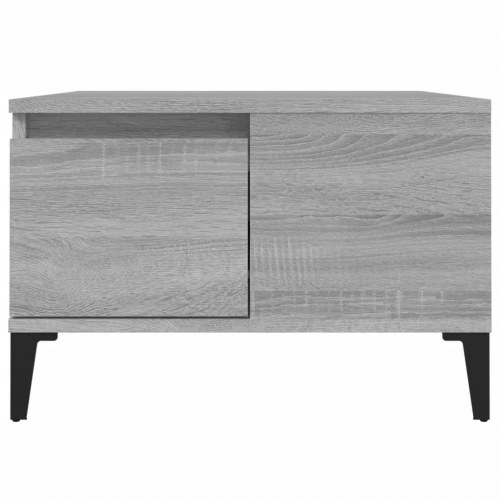 Sofabord 55x55x36,5 cm konstrueret træ grå sonoma-eg