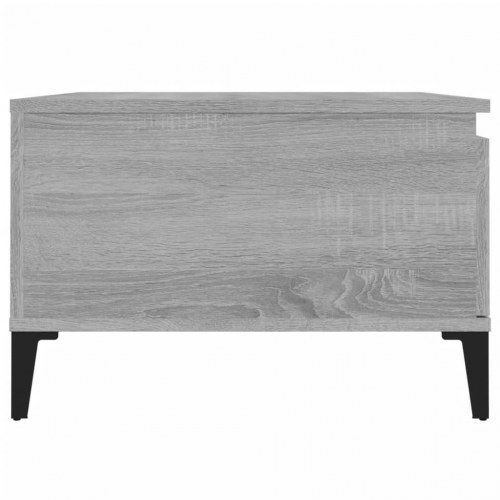 Sofabord 55x55x36,5 cm konstrueret træ grå sonoma-eg