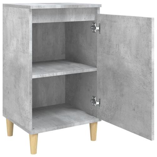Sengebord 40x35x70 cm konstrueret træ betongrå