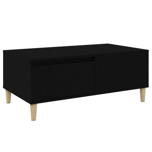 Sofabord 90x50x36,5 cm konstrueret træ sort