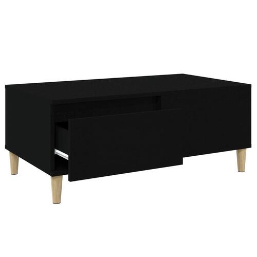 Sofabord 90x50x36,5 cm konstrueret træ sort