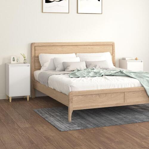 Sengeborde 2 stk. 40x35x70 cm konstrueret træ hvid