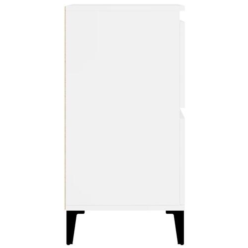 Skænk 60x35x70 cm konstrueret træ hvid