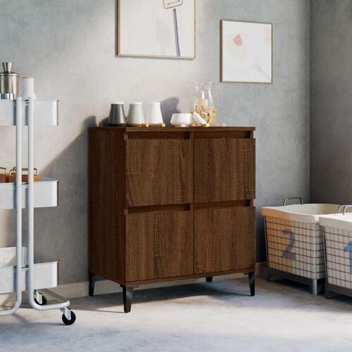 Skænk 60x35x70 cm konstrueret træ brun egetræsfarve