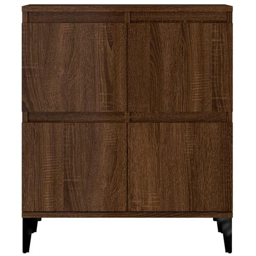 Skænk 60x35x70 cm konstrueret træ brun egetræsfarve