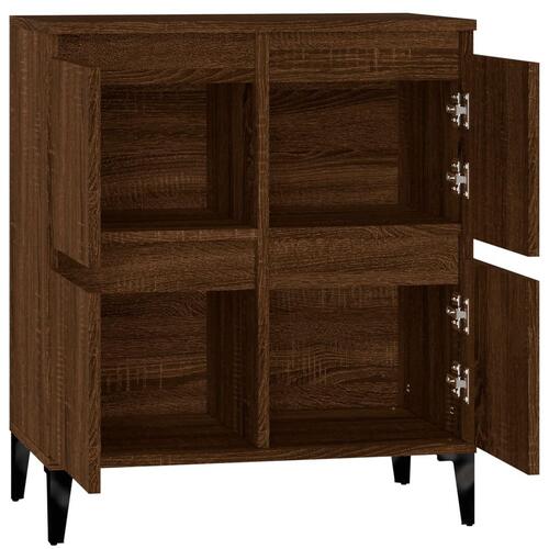 Skænk 60x35x70 cm konstrueret træ brun egetræsfarve