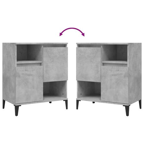 Skænk 60x35x70 cm konstrueret træ betongrå