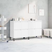 Skænke 2 stk. 60x35x70 cm konstrueret træ hvid