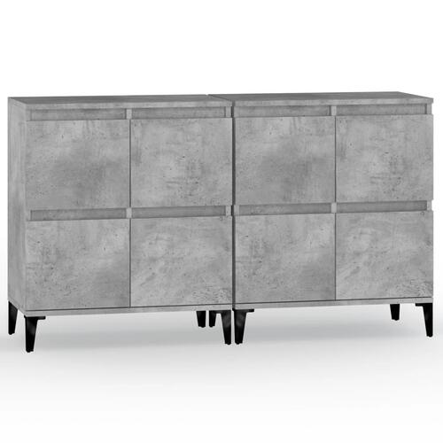 Skænke 2 stk. 60x35x70 cm konstrueret træ betongrå