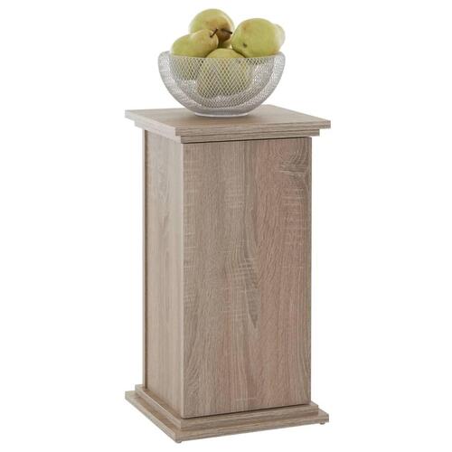 accentbord med låge 57,4 cm egetræsfarve
