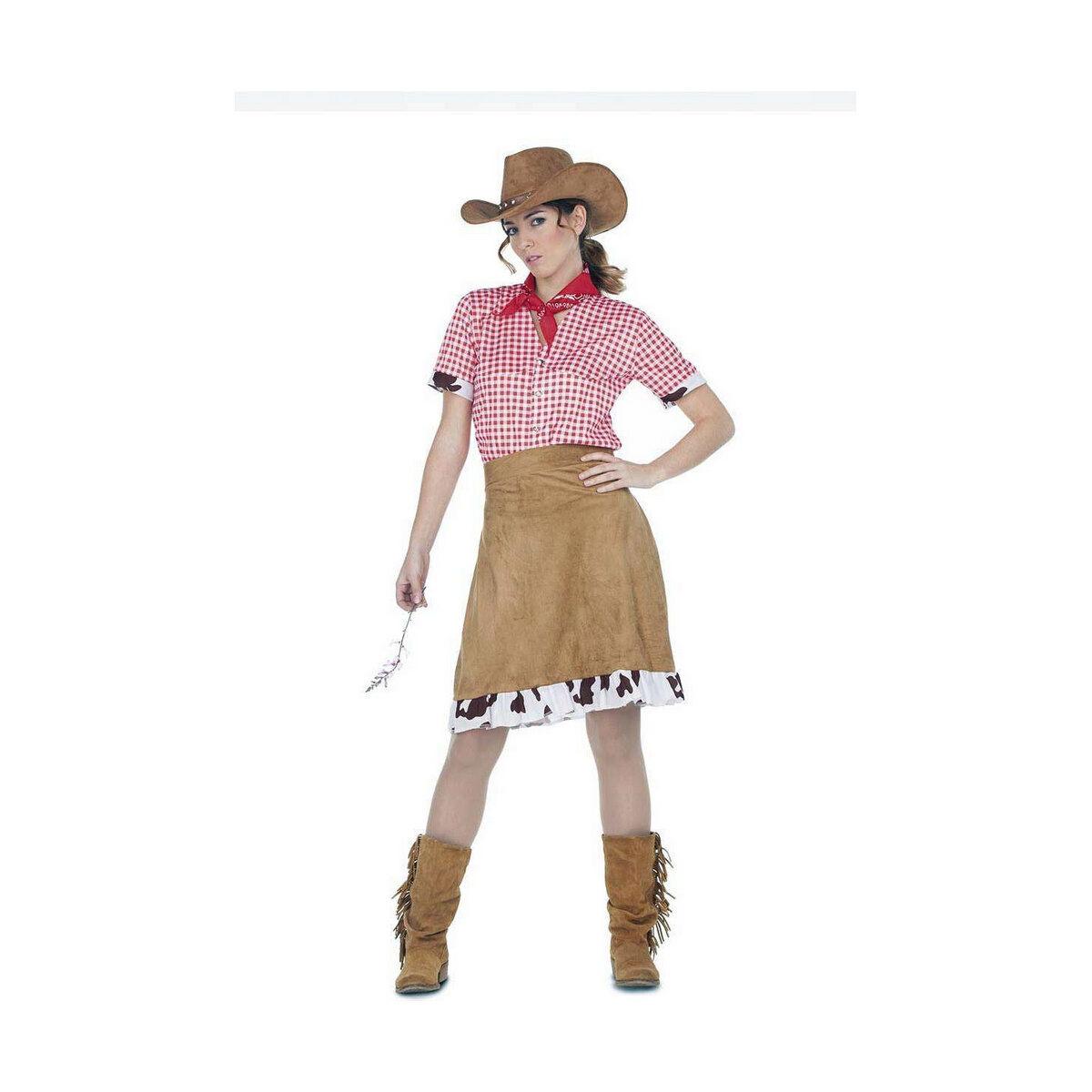 Kostume til voksne Cowboy kvinde M/L (3 Dele)