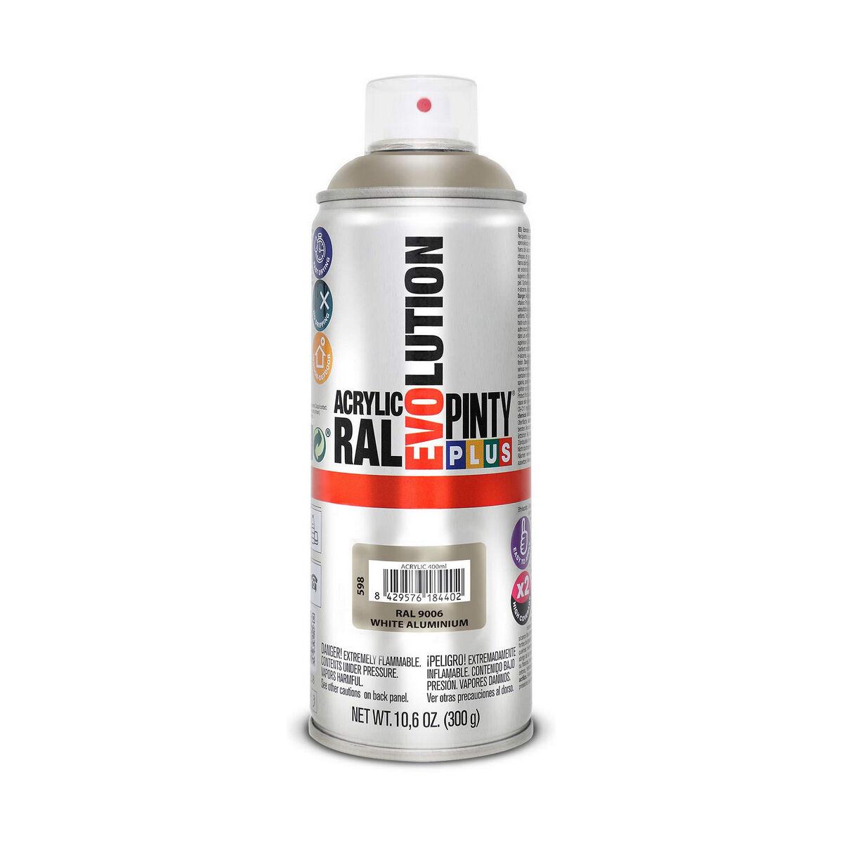 Spraymaling Pintyplus Evolution RAL 9006 400 ml White Aluminium