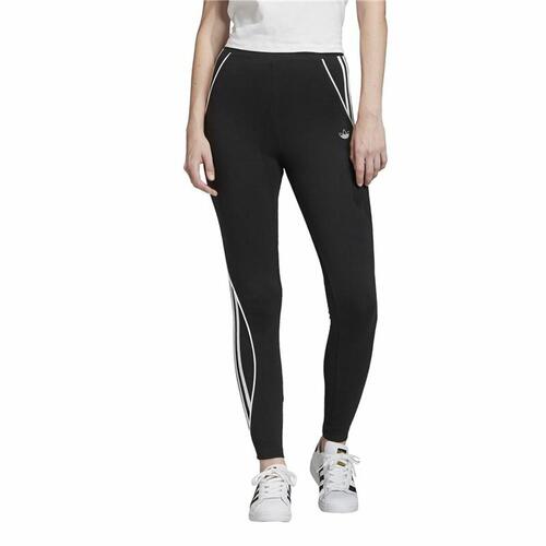 Sport leggings til kvinder Adidas 3 Stripes Sort 38