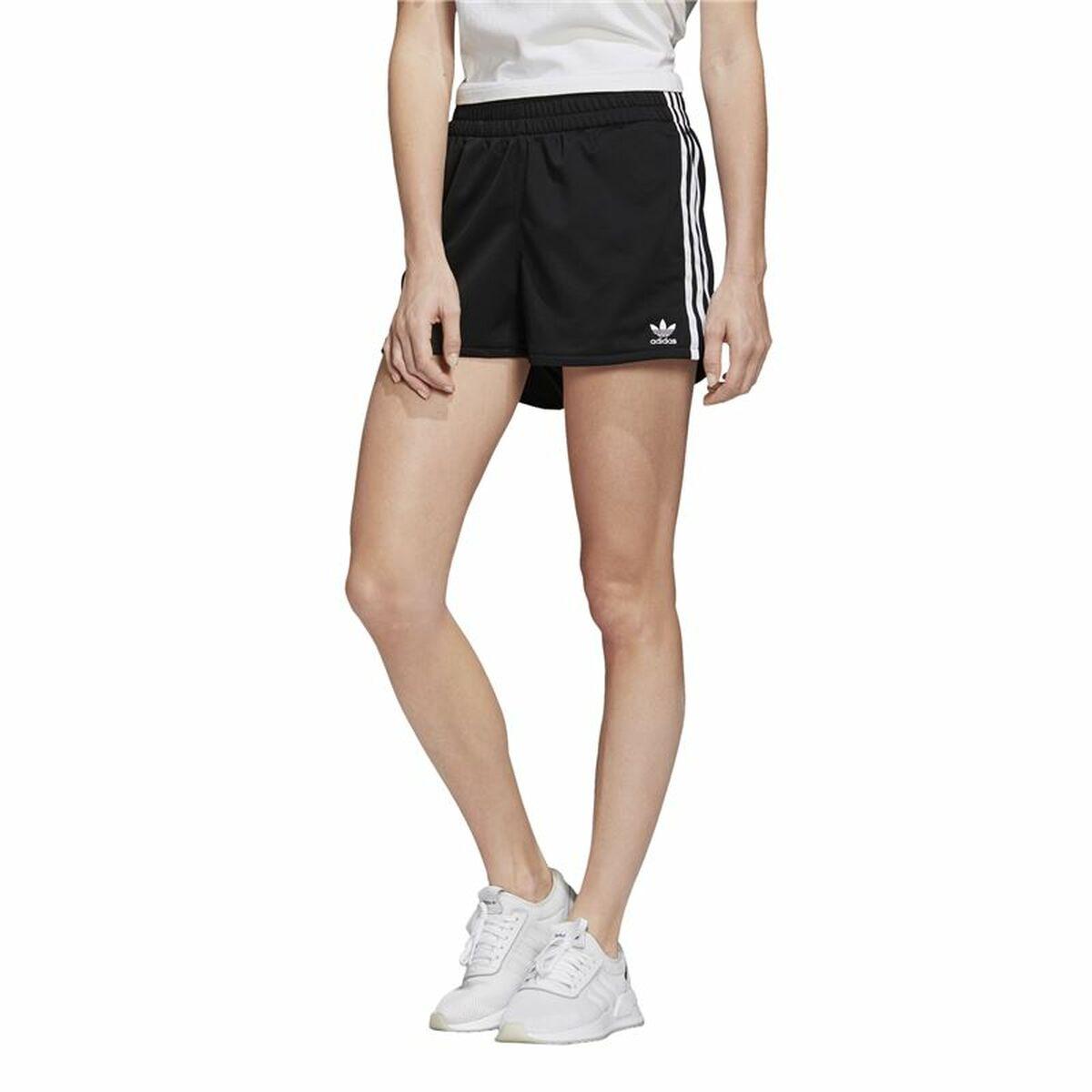 Sport shorts til kvinder Adidas 3 Stripes Sort 36