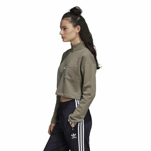 Hættetrøje til Kvinde Adidas Originals Cropped 36