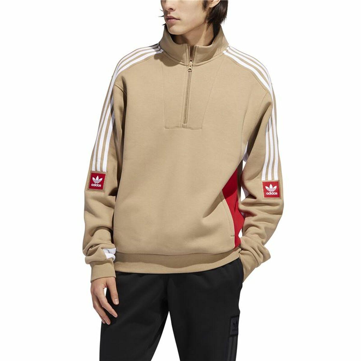 Sweaters uden Hætte til Mænd Adidas Modular Brun XL